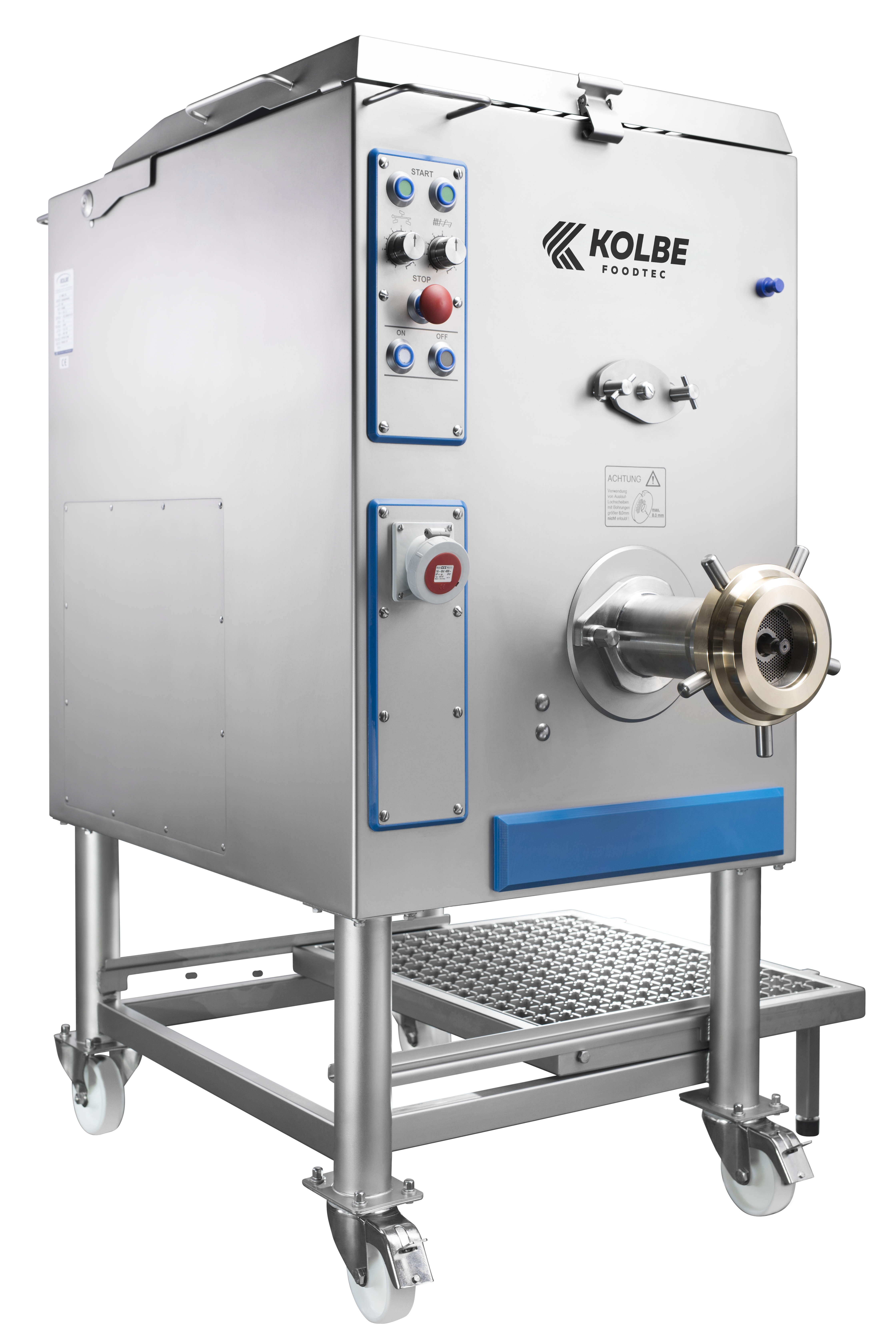 (MW114 120 MIT GITTERROSTAUFTRITT UND STECKDOSE)